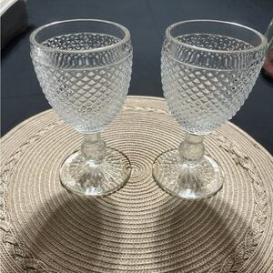 Vista Alegre Bicos Wine/Water Glasses